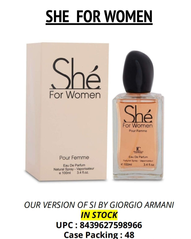 She Perfume for Women New 3.4 fl Oz