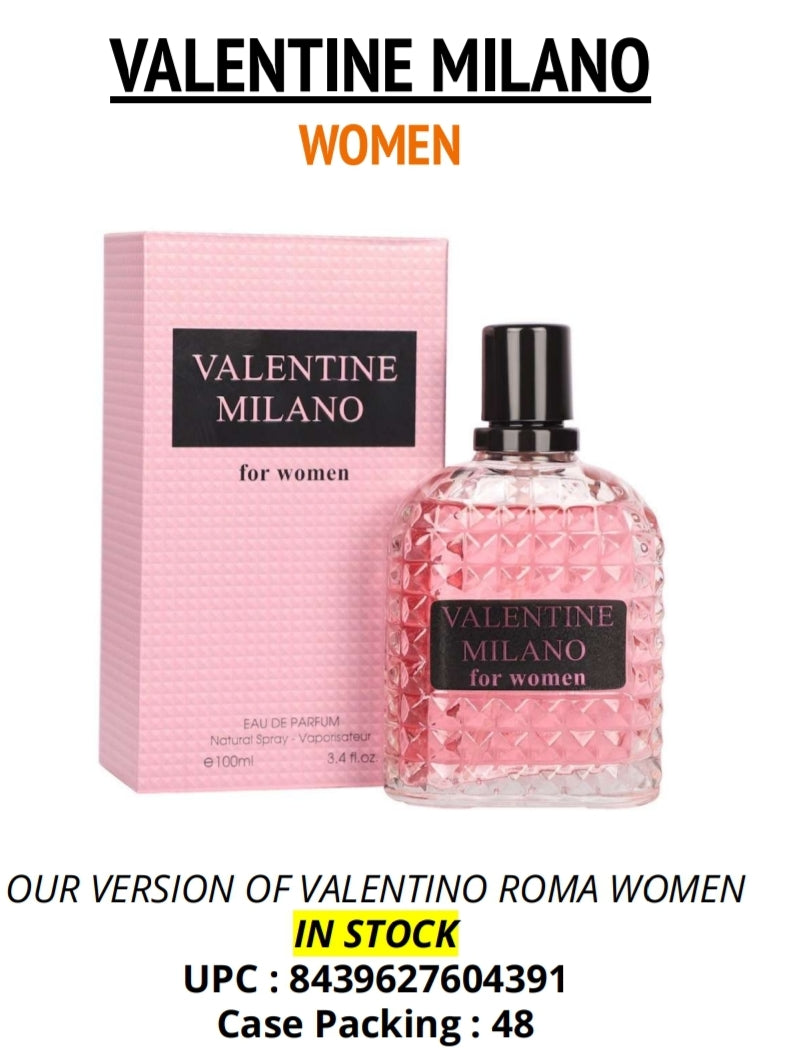 Valentine Milano For Women NEW 3.4 OZ