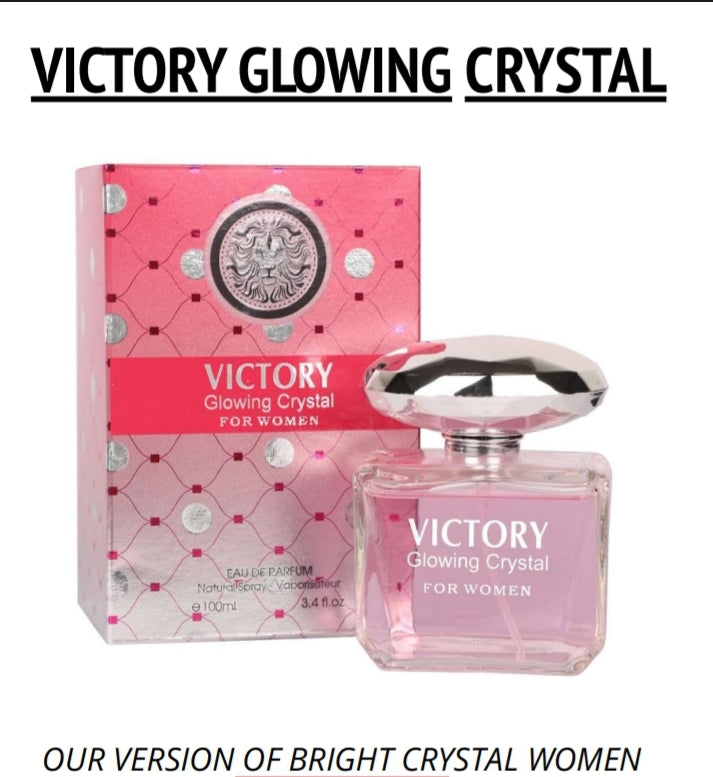 Victory Glowing Crystal Perfume for Women New 3.4 fl Oz